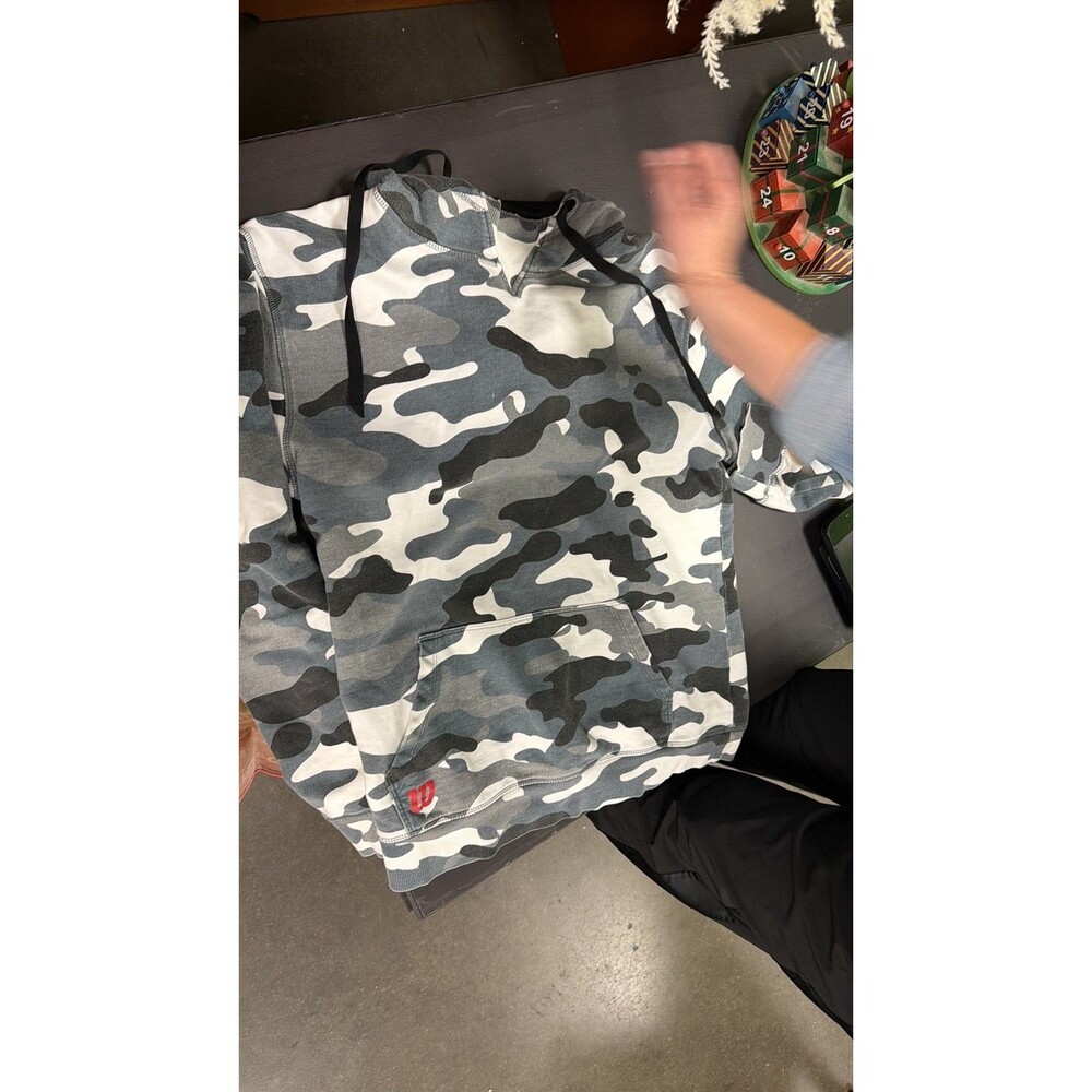 Wilson Grey Camouflage Pullover Hoodie